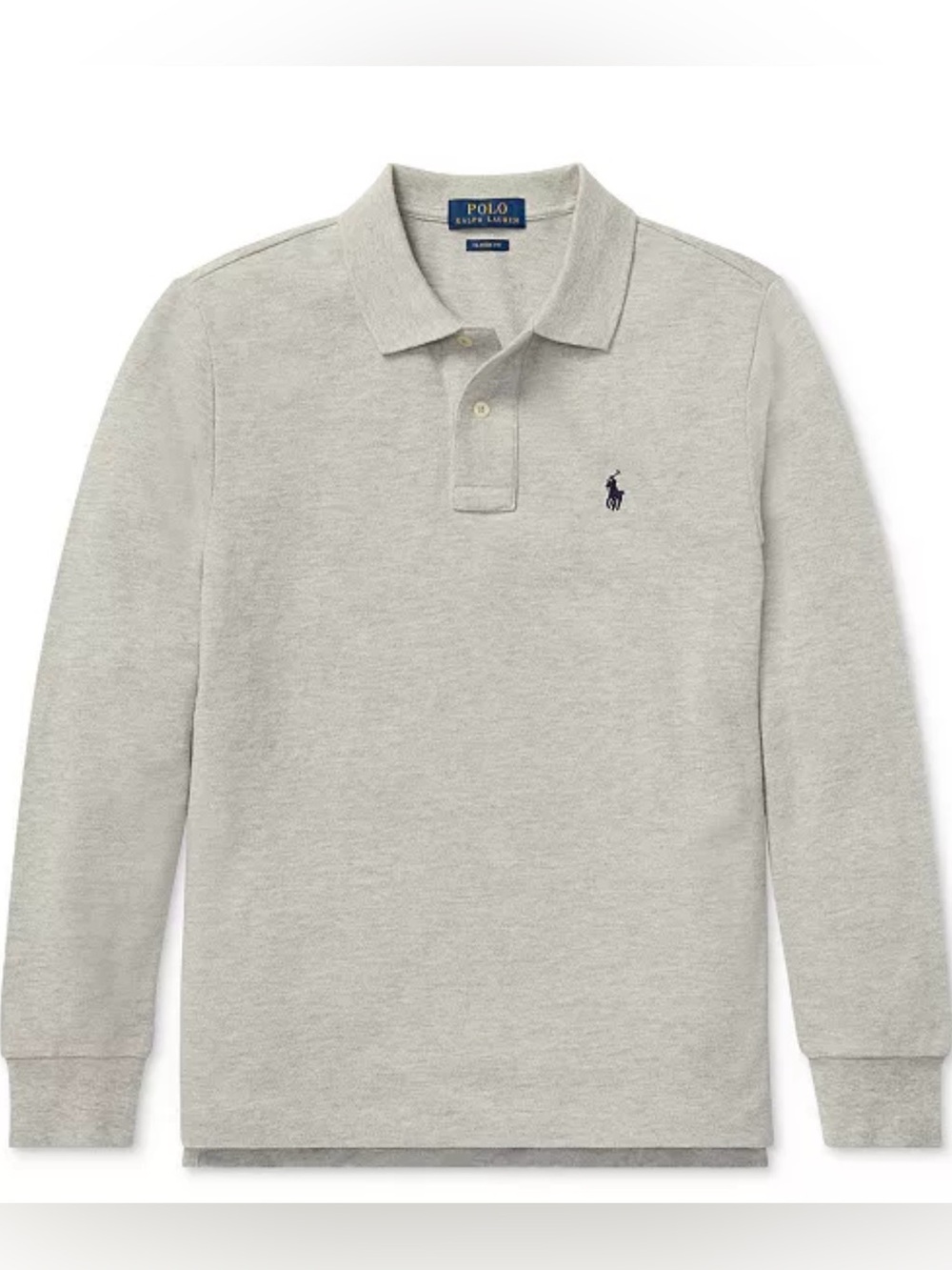 POLO Ralph Lauren Baby Boy Cotton Mesh Long Sleeve Polo Shirt - 24M